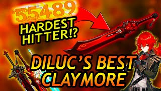 The BEST Claymore for DILUC in Genshin Impact - Wolf's Gravestone, Blackcliff Slasher, Skyward Pride