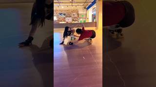 skating skill | girl Skating reaction @brailleskateboarding @kbcnewskatihar #shorts