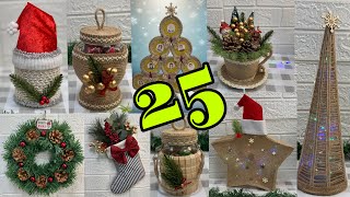 25 Diy Christmas Decoration Craft Ideas/ 25 Craft Ideas For Christmas#christmasdecorations