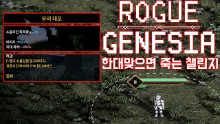 [로그제네시아] 서바이벌 챌린지 / 유리대포 / 한대 맞으면 죽음 (Rogue:Genesia)