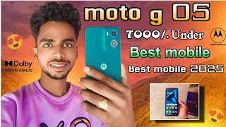 My new mobile moto g05 unboxing best price 7000 under 5200mah battery 😊 Telugu