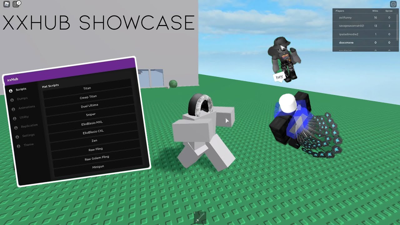 [FREE] ROBLOX XXHUB SHOWCASE | SCRIPT HUB - YouTube