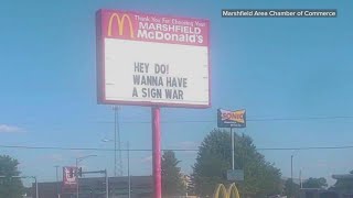 Missouri businesses holding hilarious sign war