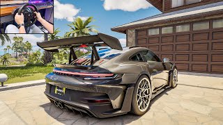 2023 Porsche 911 GT3 RS  - The Crew Motorfest Maui island (Steering Wheel gameplay)