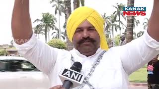 AAP MP Sushil Kumar Rinku Holds Protest At Parliament In Delhi