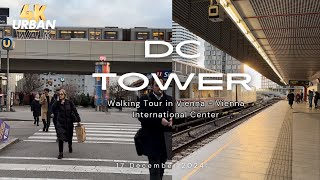 Walking Tour Vienna 4K - From DC Tower to VIC Station U3 | December 2024