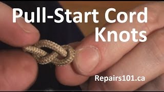 Pull-Start Cord Knots - effective stopper knots