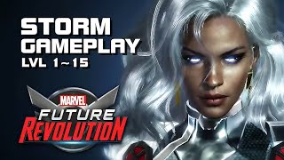 MARVEL Future Revolution - Storm Gameplay lvl 1~15 - Android on PC - Mobile - F2P - EN