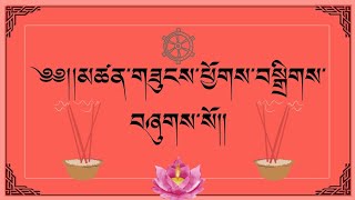 མཚན་གཟུངས་ཕྱོགས་བསྒྲིགས་བཞུགས་སོ།། || Tibetan Prayer || Tibetan Vlog