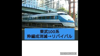 【ありがとう粋塗装】東武100系108F(粋ｽﾍﾟｰｼｱ)竹ノ塚→西新井(21/10/16現　リバイバルカラ－)