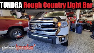 2014 - 2021 Toyota Tundra Rough Country 30 Inch LED Light Bar Install (Day One Auto) | AnthonyJ350