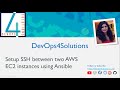 Setup SSH between two AWS EC2 instances using Ansible