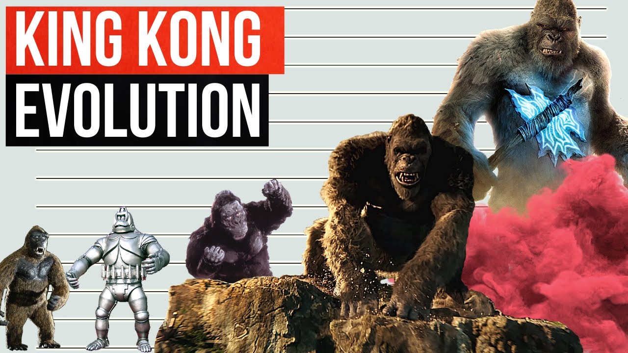 Evolution Of King Kong 1933 2021 Size Comparison 60 Off