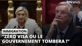 Marine Le Pen met un énorme coup de pression à Michel Barnier pour la rentrée à l'Assemblée