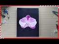 Painting beautiful Orchid art /  Acrylic on Canvas / Orchid Flowers by Phuong Art