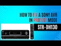 HOW TO FIX A SONY AVR / AMPLIFIER STR-DH130 IN PROTECT MODE