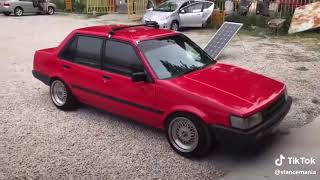 Toyota Corolla 1986 in beautiful Ferrari red - e80