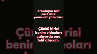 Arkadaşlar telif nasıl atılır? #shorts