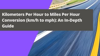 Master Speed Conversions Convert kmh to mph EASILY Ultimate Guide & Examples