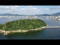 ドローン空撮映像・愛知県・三河湾・竹島・東側・左旋回