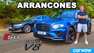 Bentley Bentayga reseña y ¡ARRANCONES vs Audi S8!