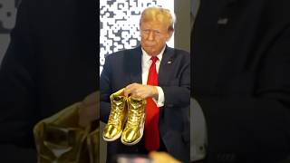 Trump Hawks 'Never Surrender' Gold Sneakers for $399