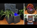 Top 3 Beautiful Home Made Tabletop Water Fountains | Amazing DIY Waterfall Fountain Using Styrofoam