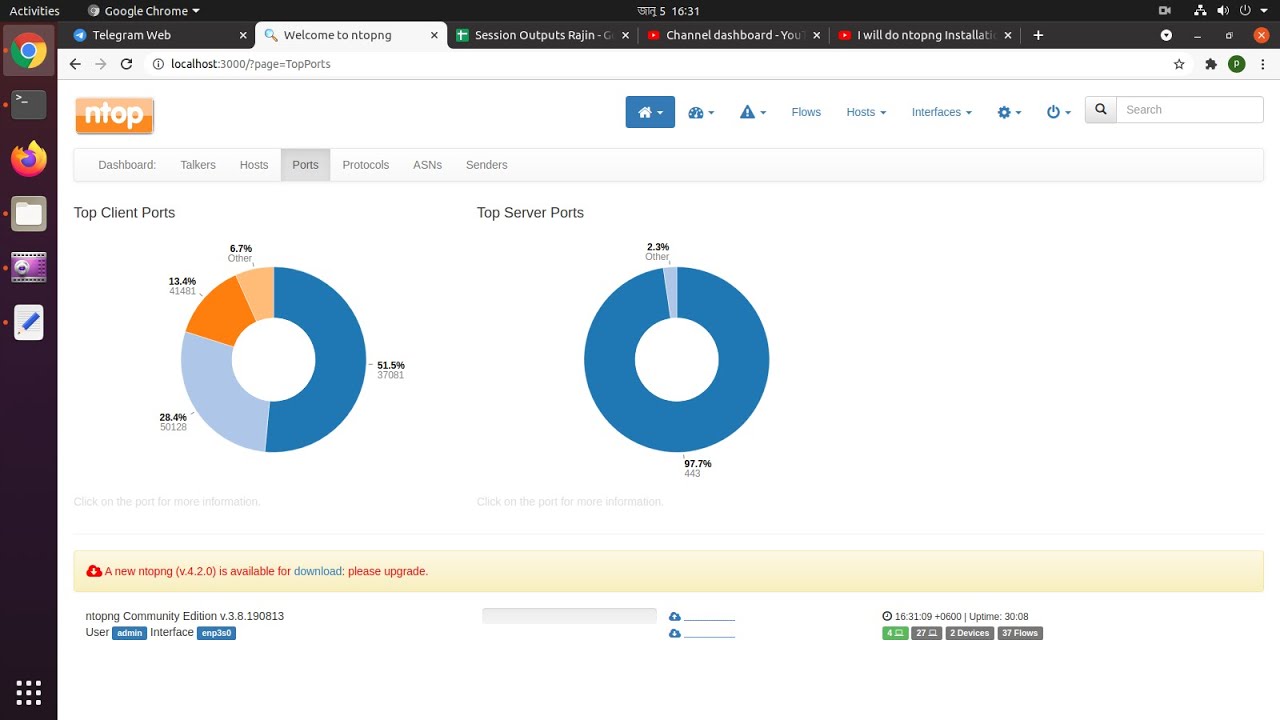 Ntopng Installation On Ubuntu - YouTube