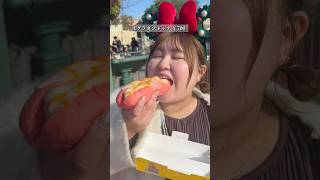 ディズニーランドのクリスマスフードを爆食い！#ディズニー #ディズニーランド