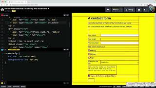 CSS Form Controls: Read-Only vs Read-Write Explained | CSS Pseudo-Class Tutorial