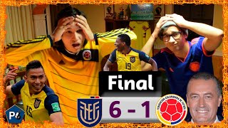 Ecuador 6 Colombia 1 | Eliminatorias Qatar 2022 Conmebol | Reacciones Amigos | Club de la Ironía