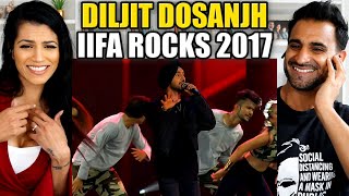 DILJIT DOSANJH PERFORMANCE - IIFA ROCKS 2017 - REACTION!! | Move Your Lakk | Patiala Peg | Ikk Kudi