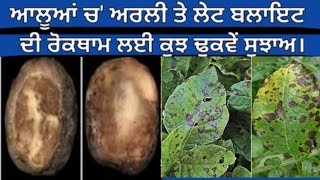 ਆਲੂਆਂ ਚ' ਅਰਲੀ ਤੇ ਲੇਟ ਬਲਾਇਟ ਦੀ ਰੋਕਥਾਮ#mirador #acrobat #agriculture #vegetables #potatoes #blight