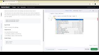 HackerRank Problem -1 Solution | Welcome to java !