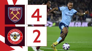 Maupay and Wissa score in derby defeat | West Ham United 4-2 Brentford | Premier League Highlights