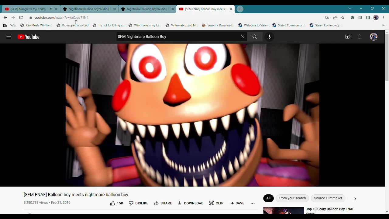 Mangle Vs Toy Freddy But It's Nightmare Balloon Boy Voice Lines Remake ...