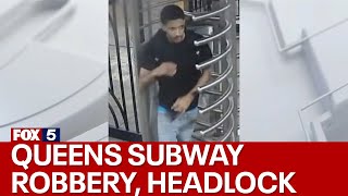 NYC crime: Woman placed in headlock, robbed in subway
