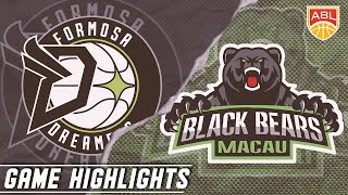 Formosa Dreamers v Macau Black Bears | Highlights | 2019-2020 ASEAN Basketball League