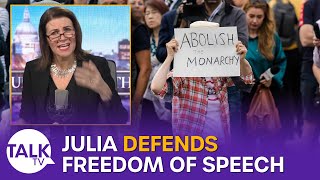 Julia Hartley-Brewer wades into monarchy free speech row
