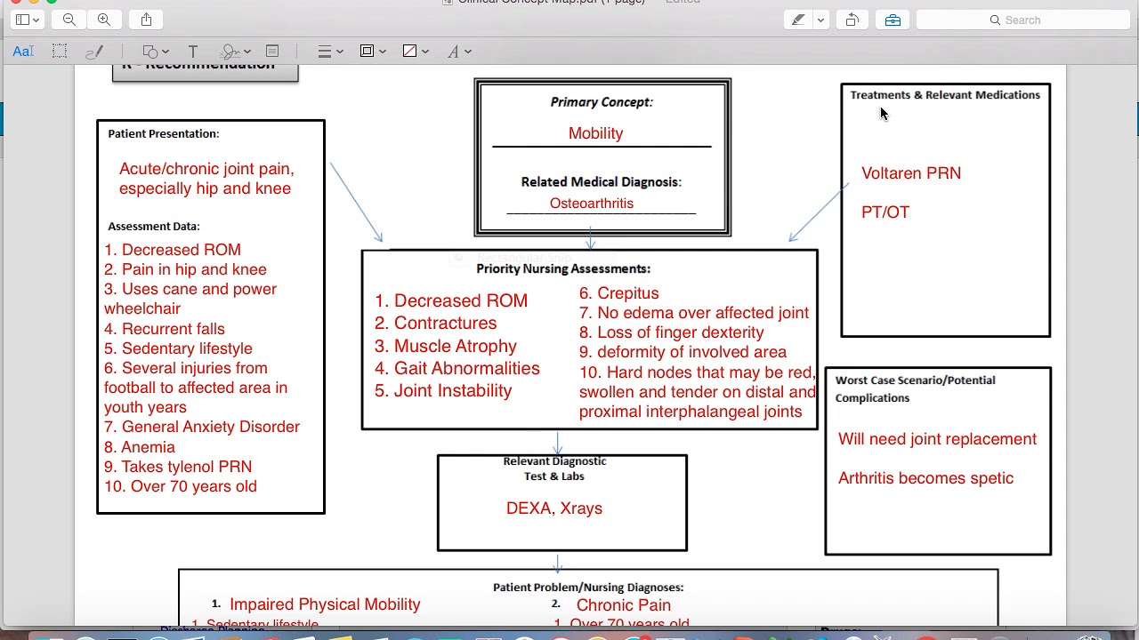 Concept Map Example For Nursing