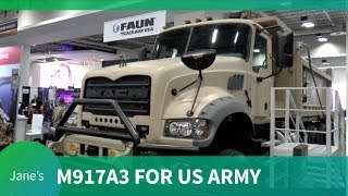 AUSA 2018: Mack Defense M917A3 Heavy Dump Truck for US Army