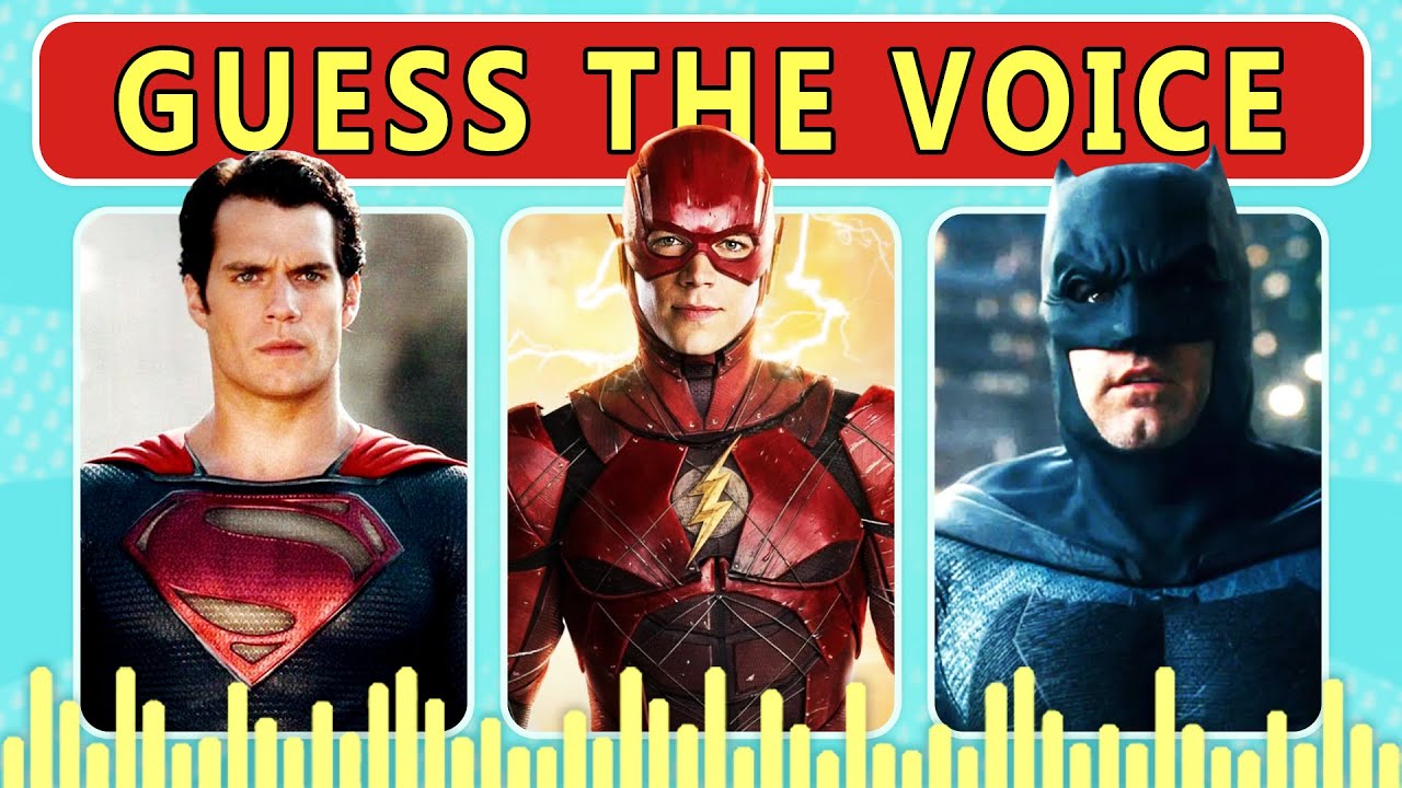 Guess The DC Superhero By Voice | DC Trivia Quiz | The Flash, Superman ...