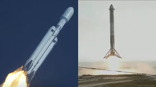 Falcon Heavy launches USSF-44 & Falcon Heavy boosters landing
