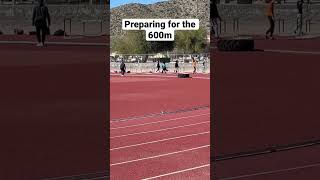 Preparing for the 600m #short #trackandfield #shorts