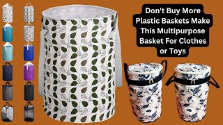 Old Cloth Reuse Idea/Laundry Bag/Basket/Storage Bag/DIY/Aata Bag, Rice Bag Reuse/Clothes Organizer