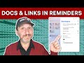 Reminders App Links To Files, Websites, Notes and More