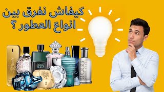 شنو هي انواع العطور والفرق بيناتهم