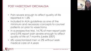 IVU VVP: Chronic Testicular Pain