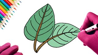 🟢 HOW TO DRAW TREE LEAVES
