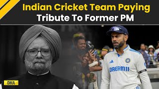 IND Vs AUS 4th Test: Indian Cricket Team Paying Tribute To Ex-PM Manmohan Singh On Day 2 At MCG